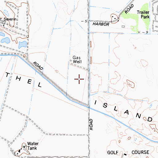 Topographic Map of Bethel Island, CA