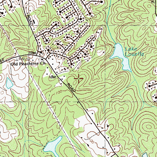 Topographic Map of Parsons Elementary School, GA