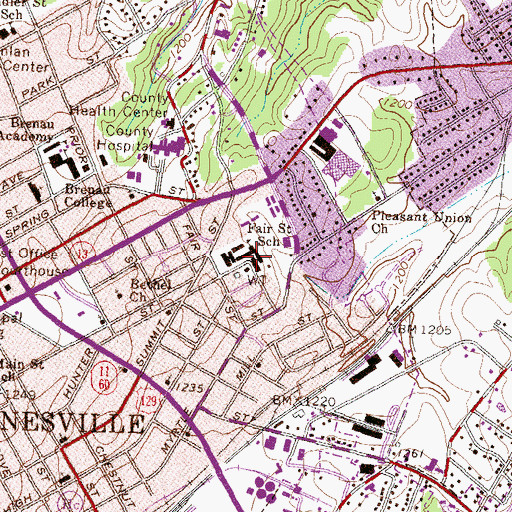 Topographic Map of The International Center, GA