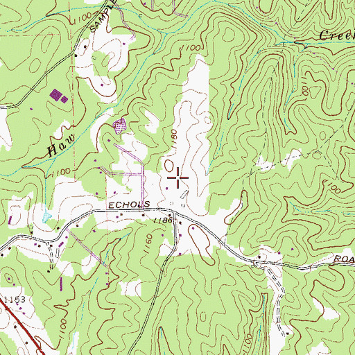 Topographic Map of Haw Creek Elementary School, GA