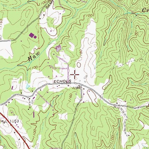 Topographic Map of Lakeside Middle School, GA