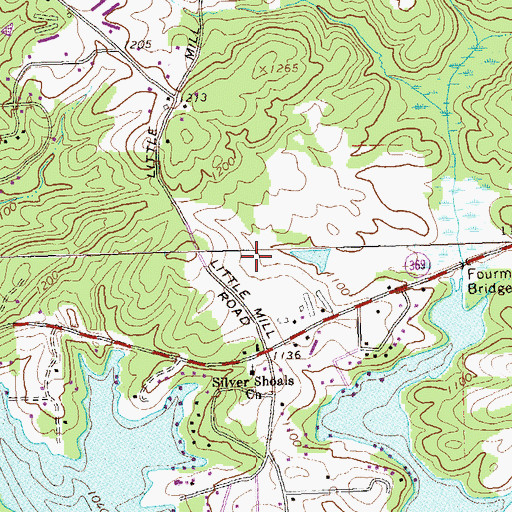Topographic Map of Little Mill Middle School, GA