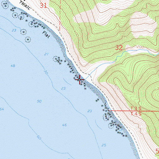 Topographic Map of Big Creek, CA