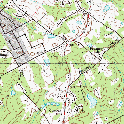 Topographic Map of Dominion Classical Christian Academy, GA