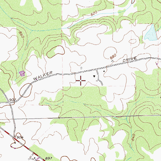 Topographic Map of Luella Elementary School, GA