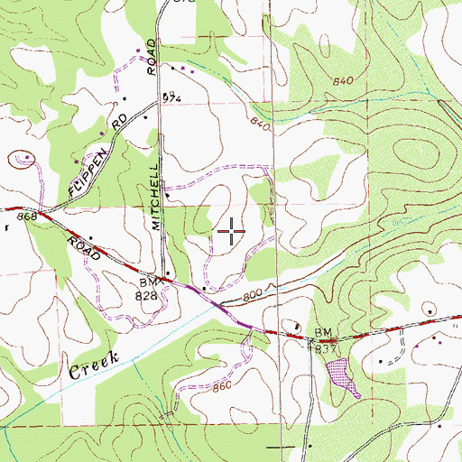 Topographic Map of Dutchtown Elementary School, GA