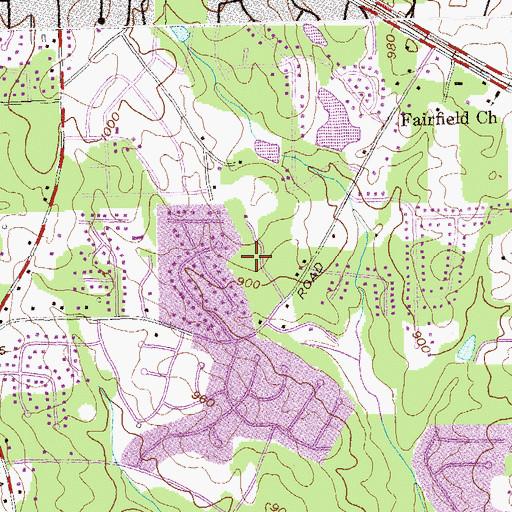 Topographic Map of Redan Middle School, GA