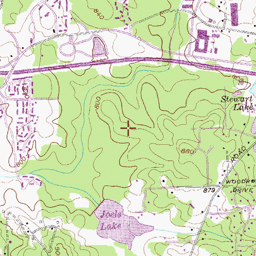 Topographic Map of Faith Academy, GA