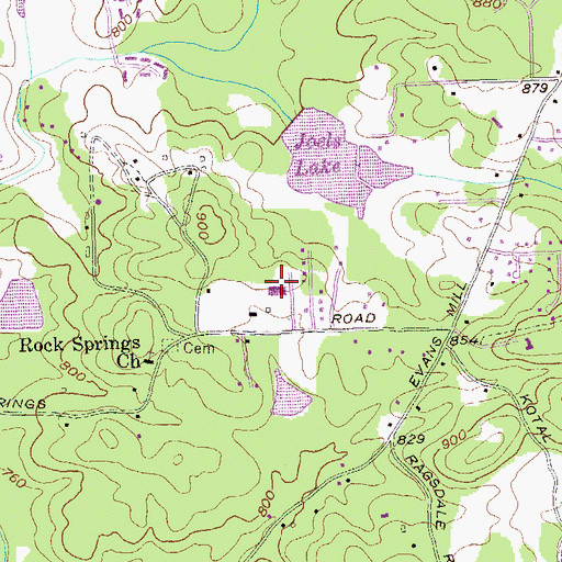 Topographic Map of Hope School of Excellence, GA