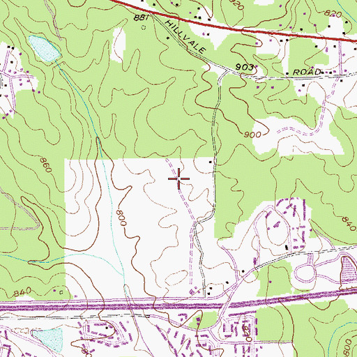 Topographic Map of Miller Grove High School, GA