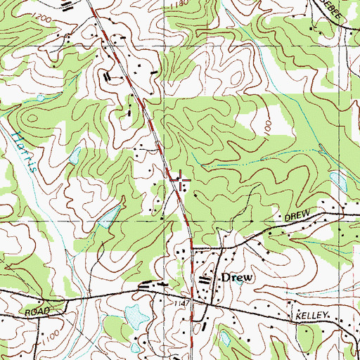 Topographic Map of Montessori School of Cumming, GA
