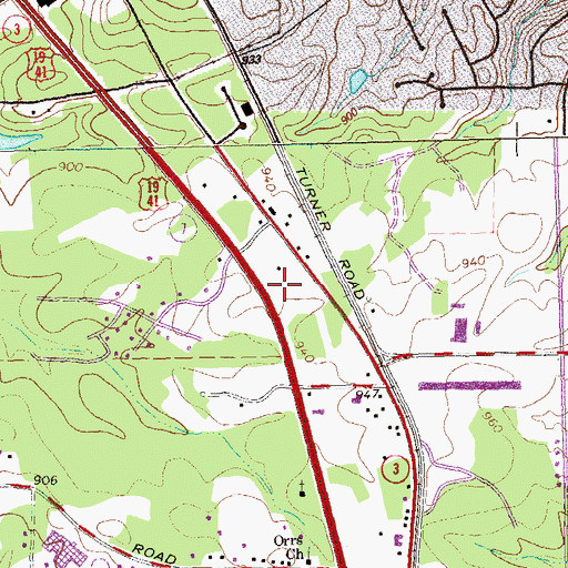 Topographic Map of Flint River School, GA