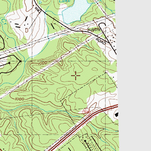 Topographic Map of Georgia Perimeter College Lawrenceville Campus, GA