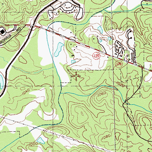 Topographic Map of Georgia Perimeter College Alpharetta Center Georgia State University, GA