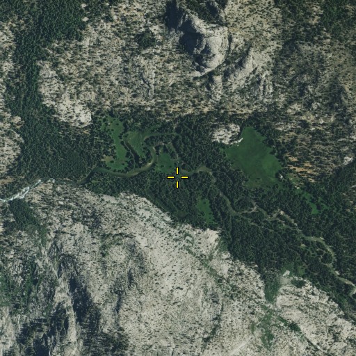 Aerial/Satellite Image of Blayney Meadows, CA