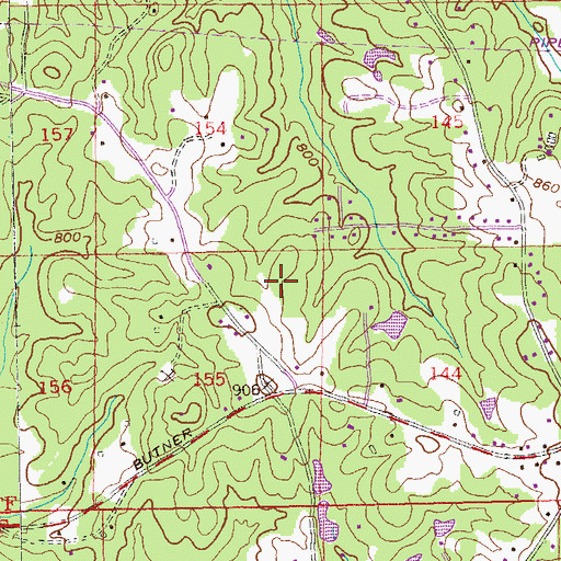 Topographic Map of West Stubbs Elementary School, GA