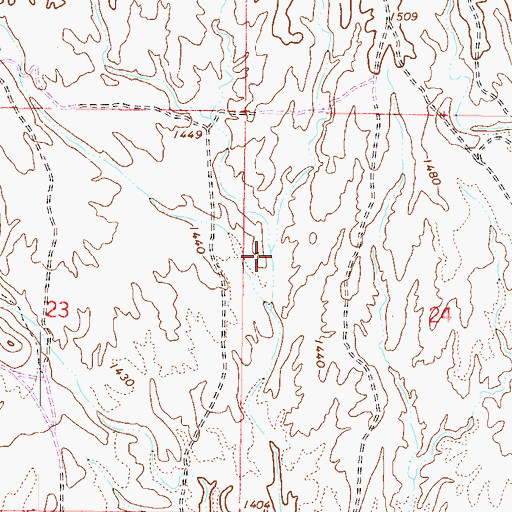 Topographic Map of West Garambullo Wash, AZ