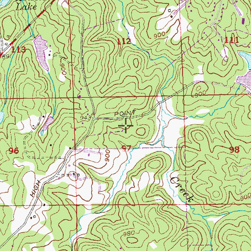 Topographic Map of Liberty Point Elementary School, GA