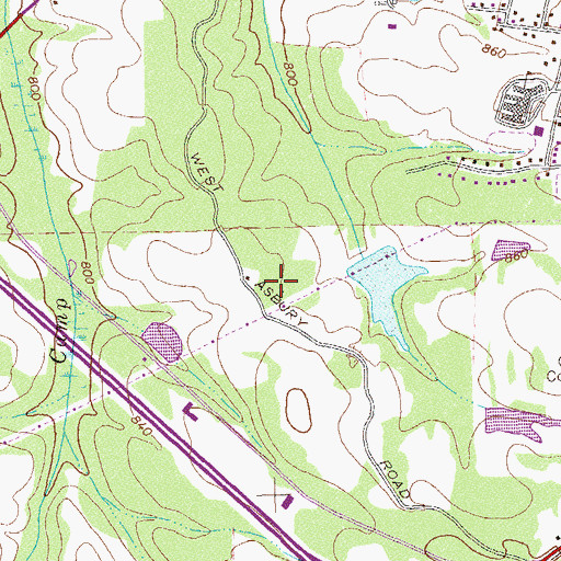 Topographic Map of Mercer University Henry County Regional Academic Center, GA