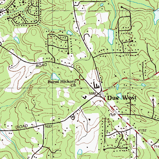 Topographic Map of Dominion Christian High School, GA