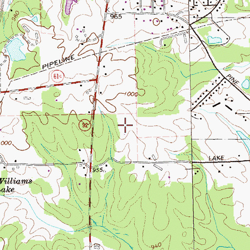 Topographic Map of Baggett Elementary School, GA