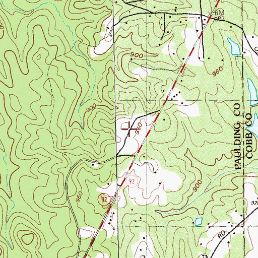 Topographic Map of Russom Elementary School, GA