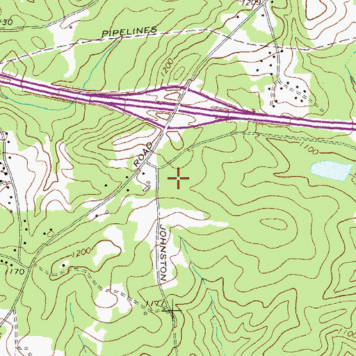 Topographic Map of Mason Creek Elementary School, GA
