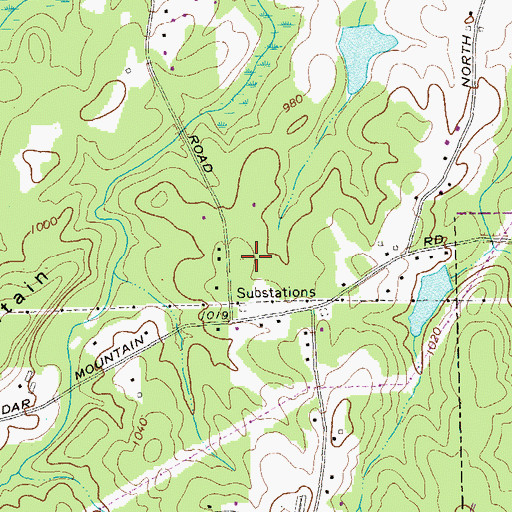 Topographic Map of North Douglas Elementary School, GA