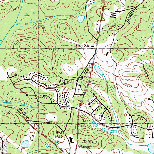 Topographic Map of Medlock Bridge Montessori School, GA