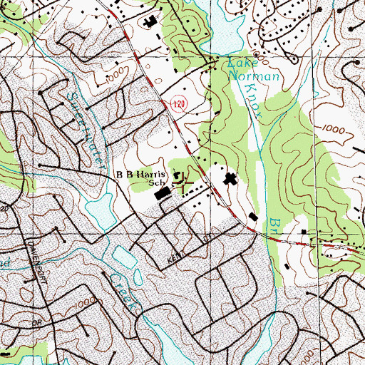 Topographic Map of Atlanta Adventist Academy, GA