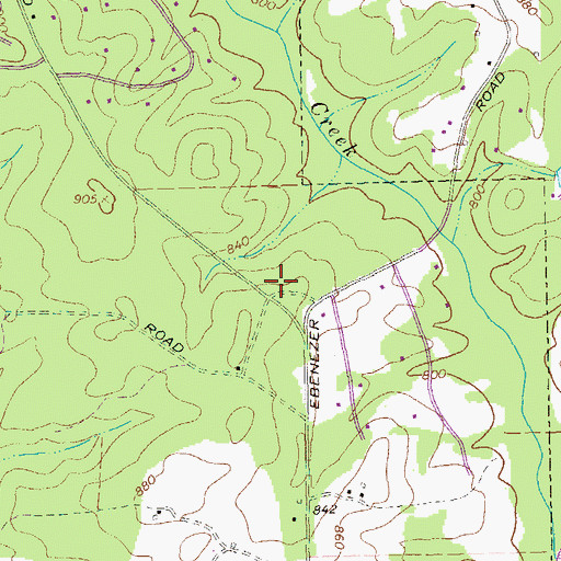 Topographic Map of Landmark Christian School Peachtree City Campus, GA