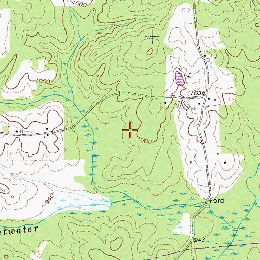 Topographic Map of Dugan Elementary School, GA