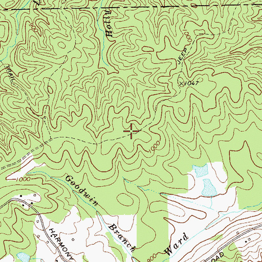 Topographic Map of North Paulding High School, GA