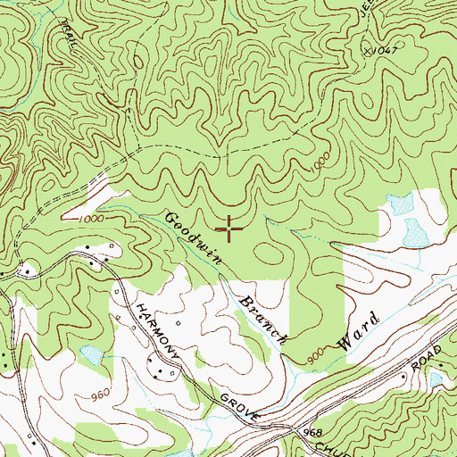 Topographic Map of Sammy McClure Middle School, GA