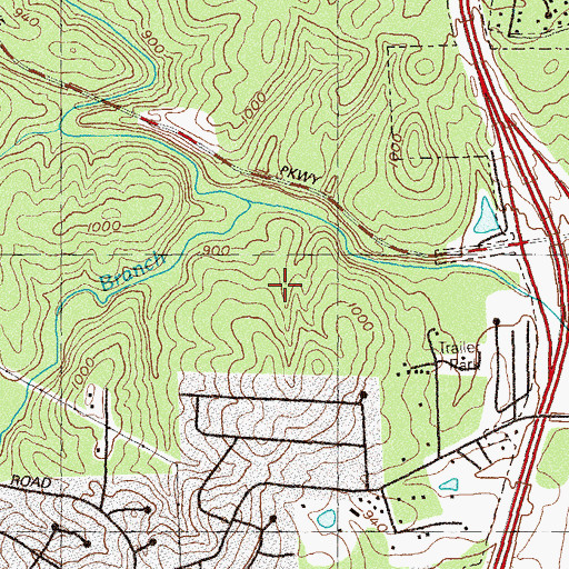 Topographic Map of Polaris Evening School, GA