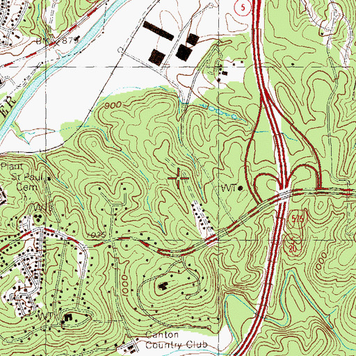 Topographic Map of Hasty Elementary School, GA