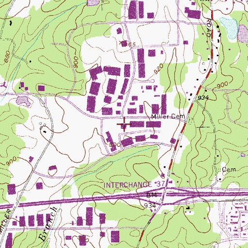 Topographic Map of Kingdom Group School, GA