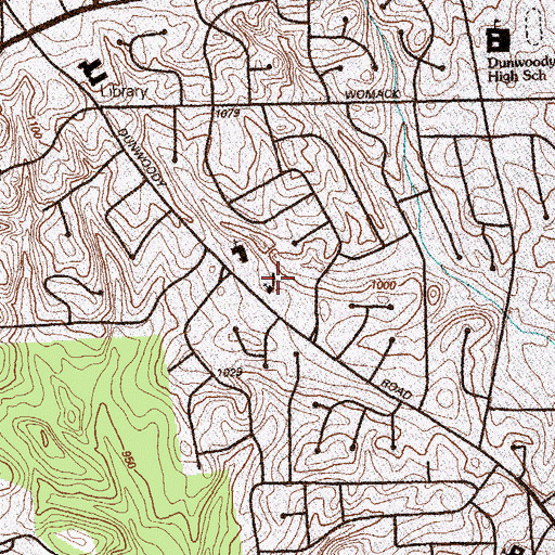 Topographic Map of Deo Preparatory School, GA