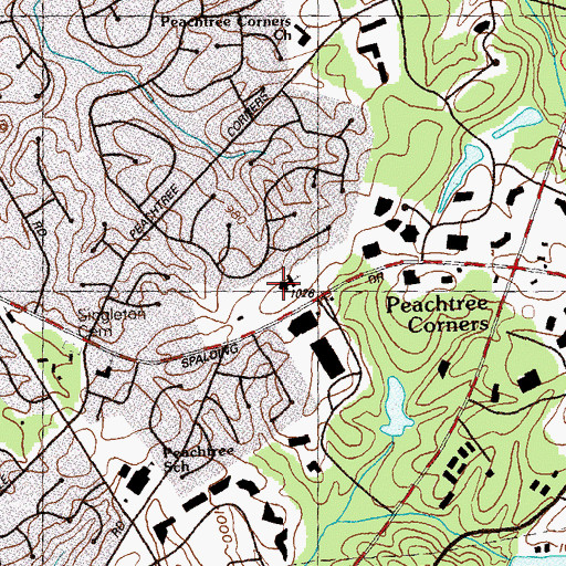 Topographic Map of Faith Life Christian Academy, GA