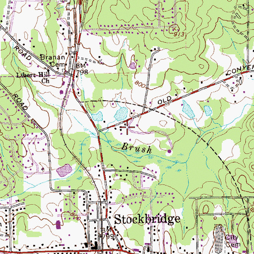 Topographic Map of New Testament Christian Academy, GA