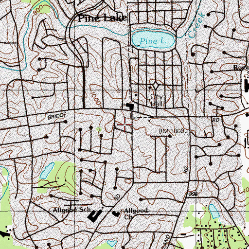 Topographic Map of Advace Preparatory Academy, GA