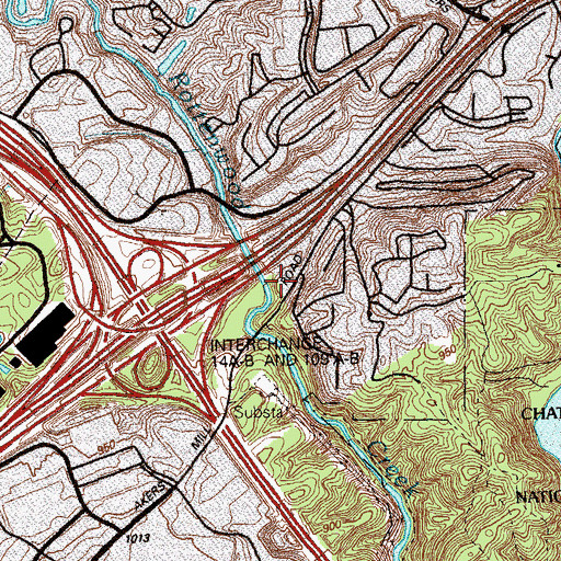 Topographic Map of Strayer University Cobb County Campus, GA