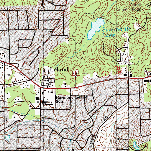 Topographic Map of International Welcome Center, GA