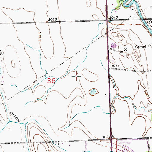 Topographic Map of Kalispell Fire Department Station 62, MT