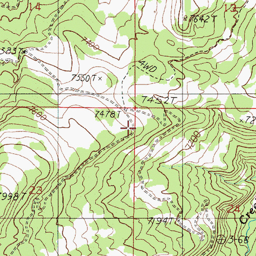 Topographic Map of Yellowstone Mountain Club Fire Department, MT