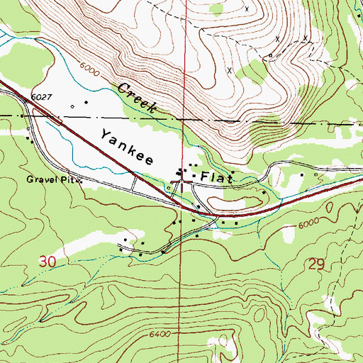 Topographic Map of Georgetown Lake Volunteer Fire Company Station 3, MT