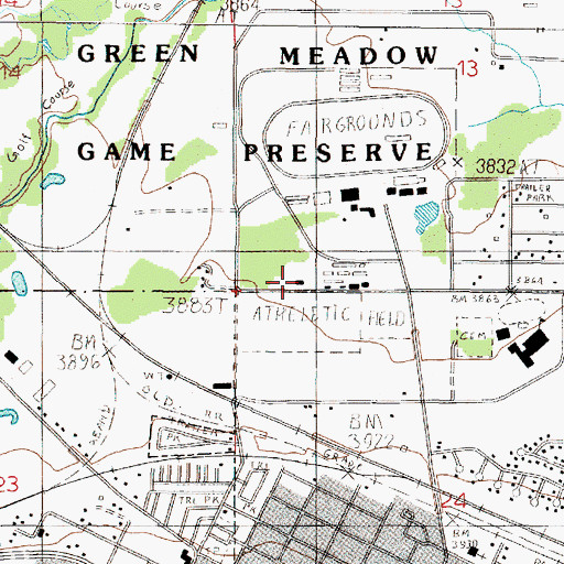 Topographic Map of Lewis and Clark County Volunteer Fire Department Station 2, MT
