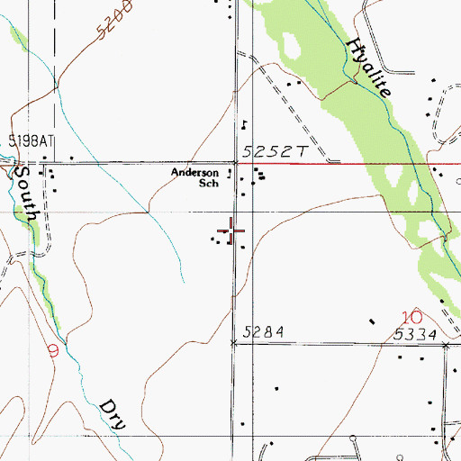 Topographic Map of Sourdough Rural Fire District Station 2, MT