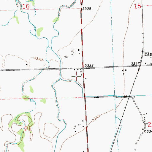 Topographic Map of Stevensville Rural Fire Station, MT