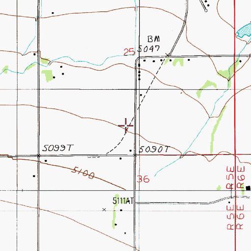 Topographic Map of Sourdough Rural Fire District Station 1 Headquarters, MT